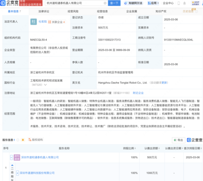 道通科技杭州新設機器人公司，專注AI理論與算法軟件開發